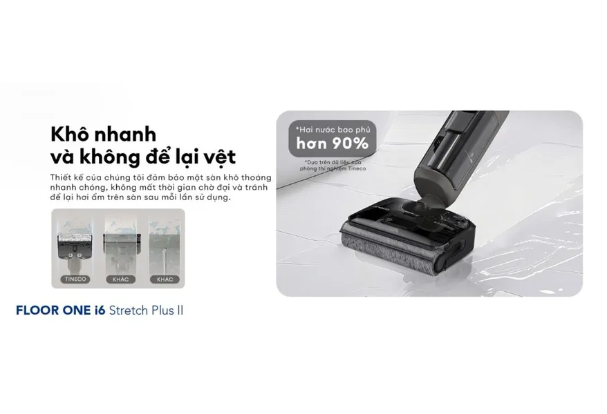 Máy Lau Sàn Hút Bụi Tineco Floor One i6 Stretch Plus II