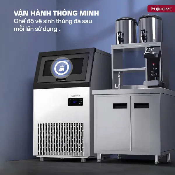 Máy Làm Đá Kèm Lọc Nước UF Fujihome IM70C