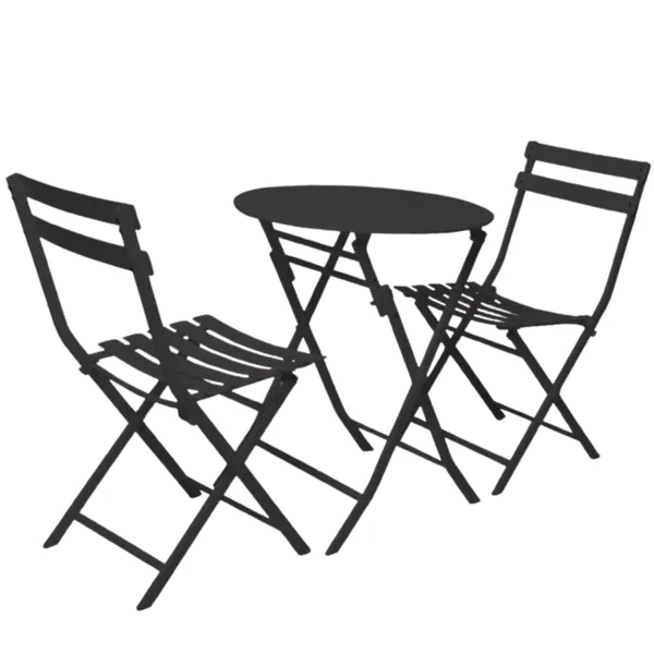 Bộ Bàn Xếp Garden ECOMTC Đen