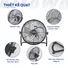 Quạt Chân Quỳ Năng Lượng Mặt Trời Kitawa 30W SF1.30