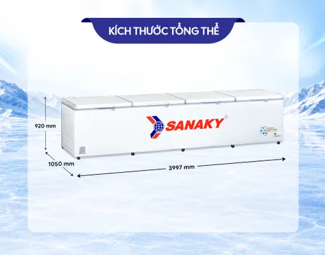 Tủ Đông Sanaky Inverter 2000 Lít VH-2399HY3 1