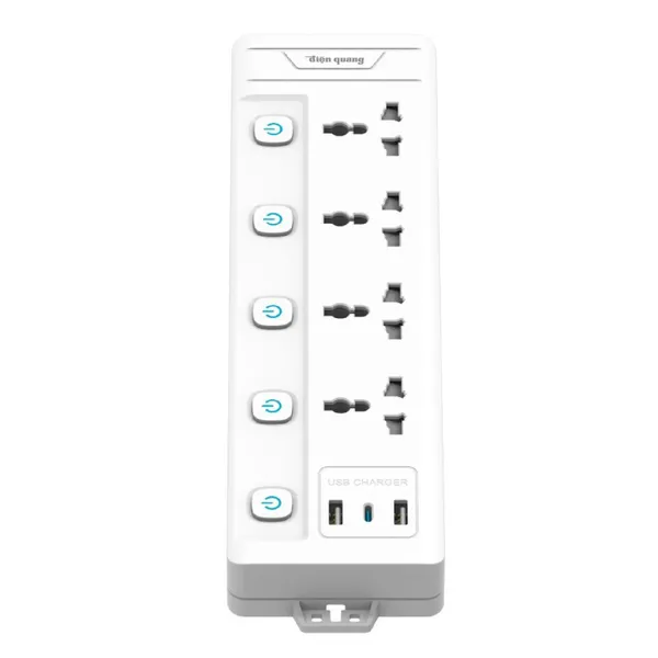 Ổ Cắm Điện Quang ĐQ EQS 4SW 2m 3U