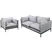 Bộ Sofa 1 Chỗ Joella S-005 Xám + Sofa 3 Chỗ Joella S-005B Xám
