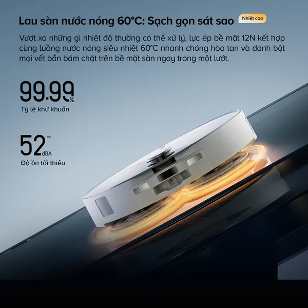 Robot Hút Bụi Roborock Curv 2 Pro Màu Trắng