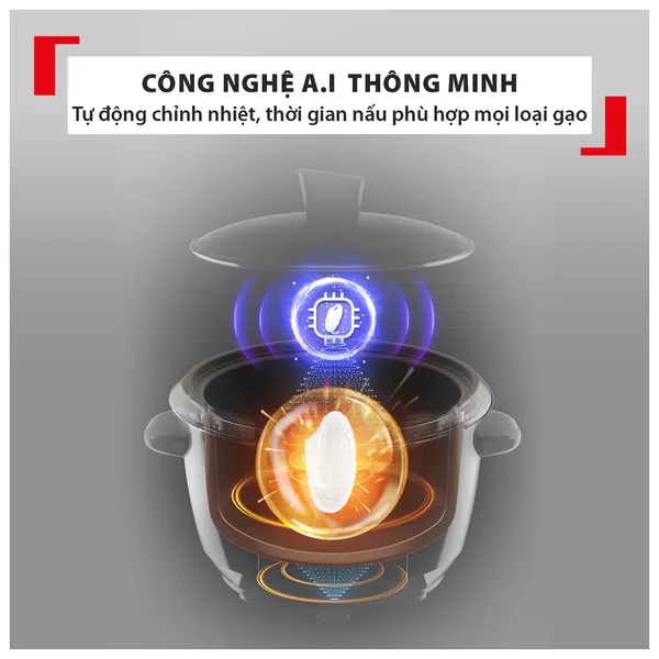 Nồi Cơm Nắp Rời Tefal RK1071Y0 1.8 Lít
