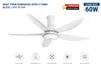 Quạt Trần 5 Cánh Có Đèn Sunhouse Apex APF7676W 60W