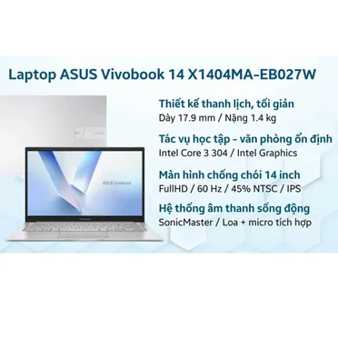 Laptop ASUS Vivobook 14 X1404MA-EB027W 5