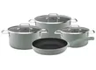 Bộ Nồi Nhôm Chống Dính Đáy Từ Elmich EL-5311Mnsize 16,20, 24, Chảo 26cm