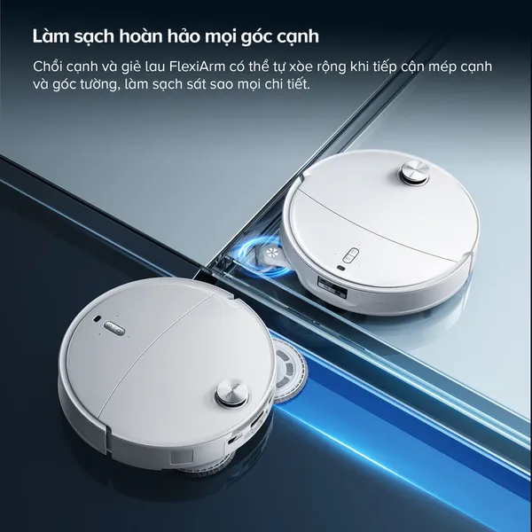 Robot Hút Bụi Roborock Curv 2 Pro Màu Trắng