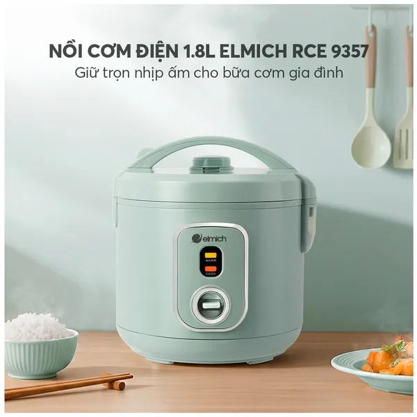 Nồi Cơm Điện Elmich RCE9357 1.8 Lít