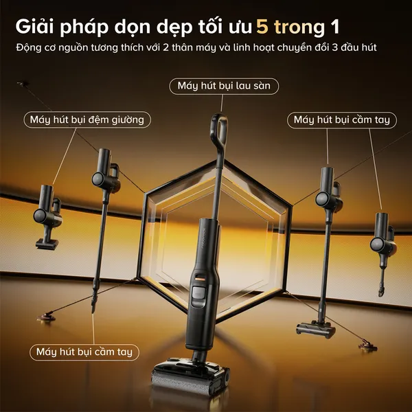 Máy Hút Bụi Lau Nhà Cầm Tay Roborock F25 ACE Combo