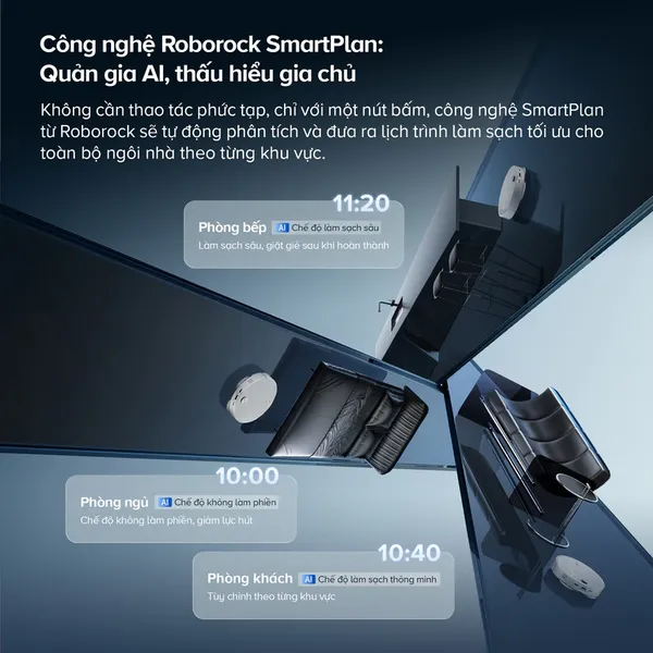 Robot Hút Bụi Roborock Qrevo Edge 2 Màu Trắng