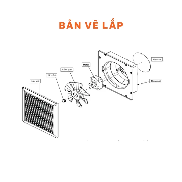 Quạt Hút Siêu Mỏng Nanoco NMV1523 12W