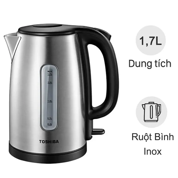 Bình đun siêu tốc 1.7 lít Toshiba KT-17SH1NV