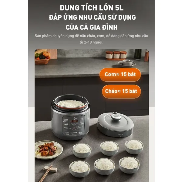 Nồi Cơm Áp Suất Điện Tử Joyoung JHPC-5039 5 Lít