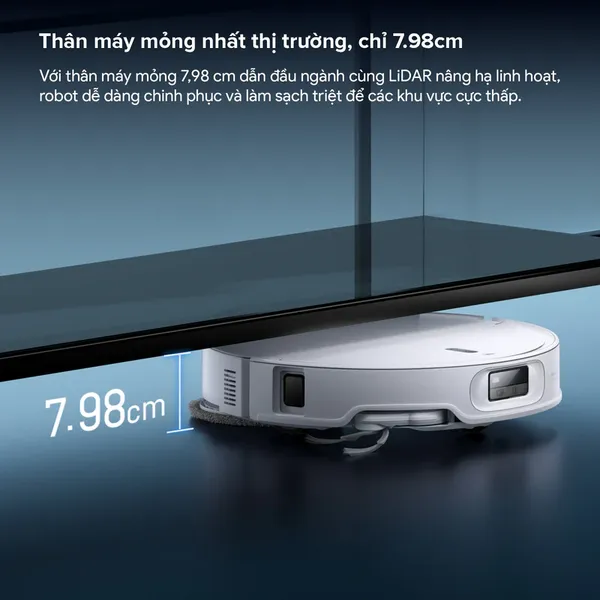 Robot Hút Bụi Roborock Qrevo Edge 2 Màu Trắng