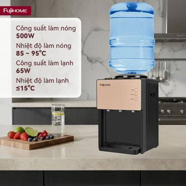 Cây Nước Nóng Lạnh Để Bàn Mini 3 Vòi Fujihome WD07E 4