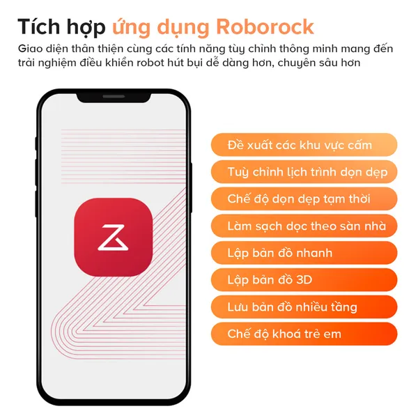 Robot Hút Bụi Lau Nhà Roborock Q Revo 5V1 Trắng