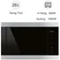 Lò vi sóng âm tủ Smeg FMI325X 26 lít