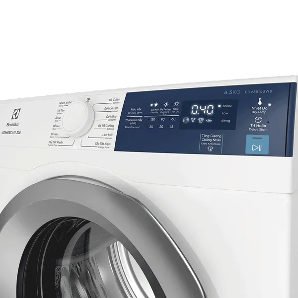 Máy Sấy Thông Hơi Electrolux 8.5 Kg EDV854J3WB