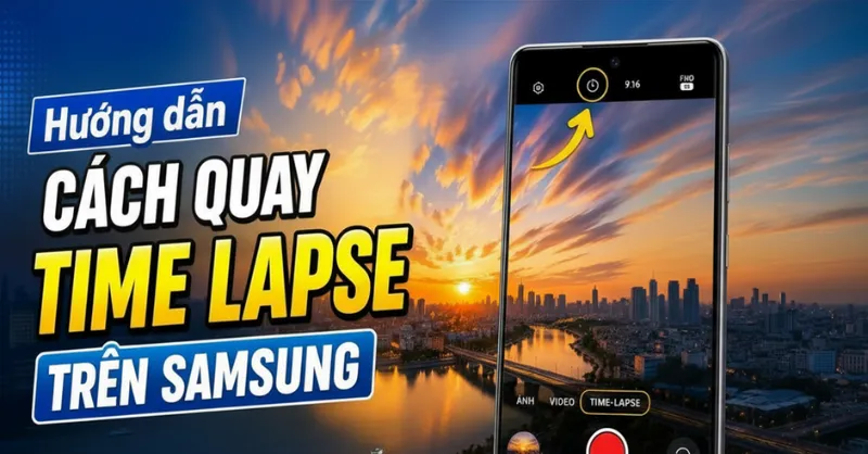 Hướng dẫn cách quay time lapse trên Samsung cực đơn giản