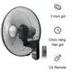 Quạt treo KDK M40M