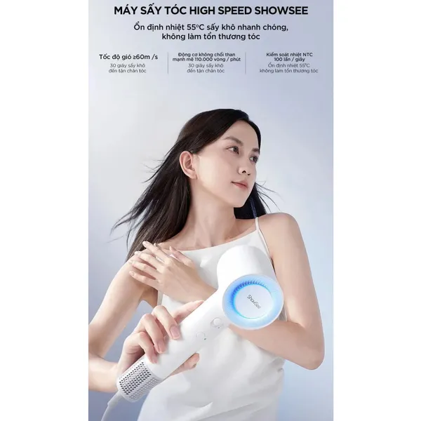Máy Sấy Tóc Tốc Độ Cao Showsee AP16-W 1600W