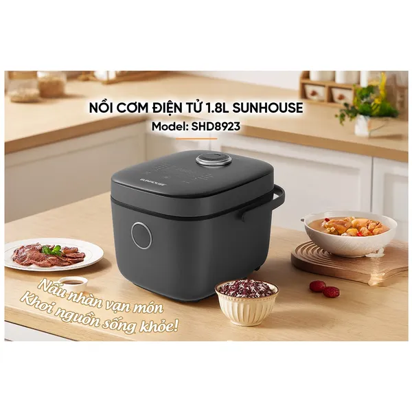 Nồi Cơm Điện Tử 1.8 Lít Sunhouse SHD8923
