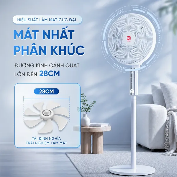 Quạt Đứng Điều Khiển Bằng Giọng Nói Masuto MSAirPro