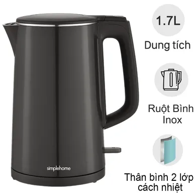 Bình Đun Siêu Tốc Simplehome K123NN 1.7 Lít