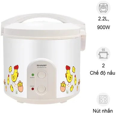 Nồi Cơm Điện Sharp KS-223TJV-CH 2.2 Lít