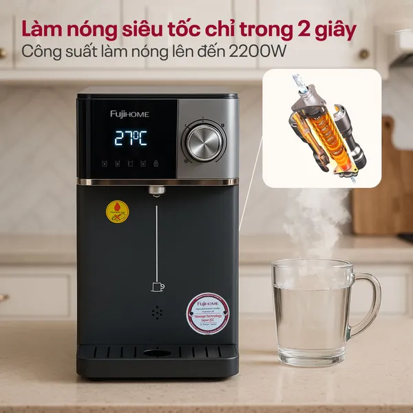 Máy Lọc Nước RO Nóng Lạnh Fujihome WP302C