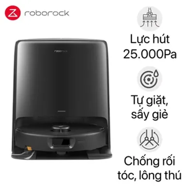 Robot Hút Bụi Lau Nhà Roborock Qrevo 2 Pro Đen