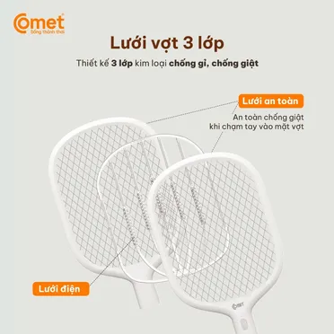 Vợt Muỗi Điện Comet CP049 4