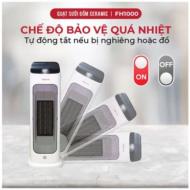 Quạt Sưởi Gốm Để Bàn Fujihome FH1000 5