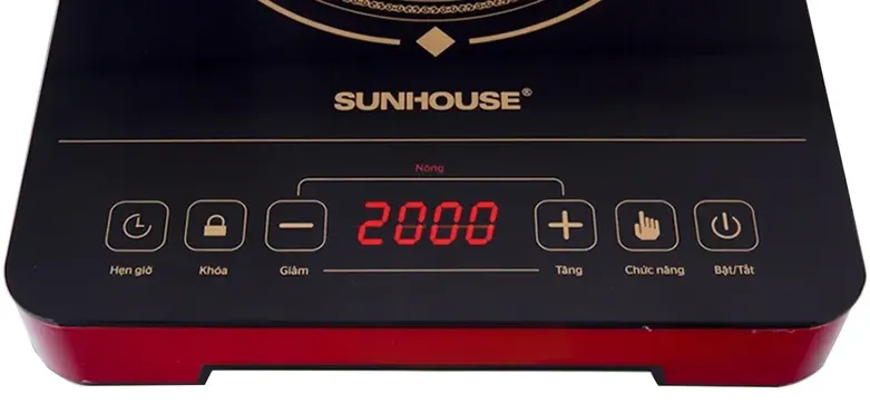 Bếp hồng ngoại đơn Sunhouse SHD6014 2000W (Tặng Kèm Vỉ Nướng) 3