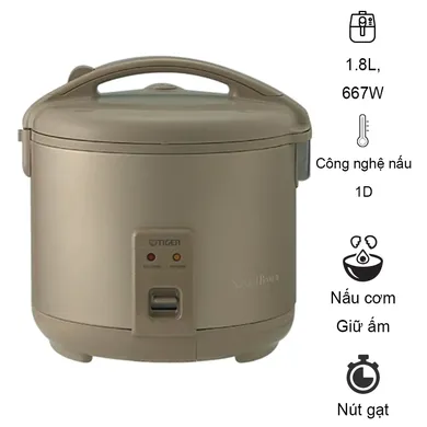 Nồi Cơm Điện Tiger JNP-1800 Đồng 1.8 Lít - Nhật Bản