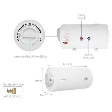 Máy Nước Nóng Gián Tiếp Ariston PRO R 100 H 2.5 FE 100 Lít 6