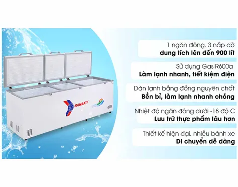 Tủ Đông Sanaky 900 Lít VH-1199HY 0