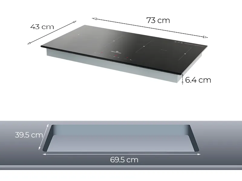 Bếp Từ Đôi BLUESTONE ICB-6821