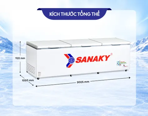 Tủ Đông Sanaky Inverter 1500 Lít VH-1799HY3 1