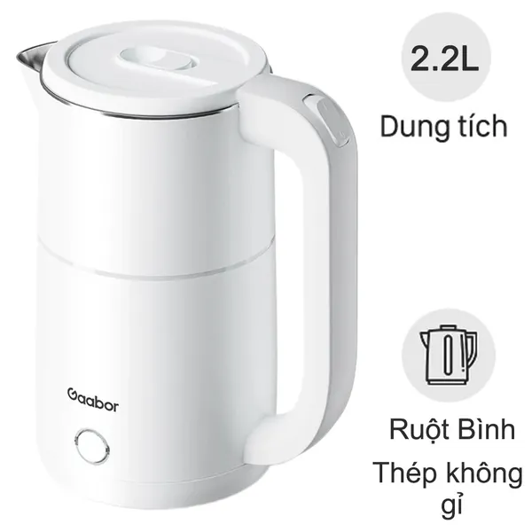 Ấm Điện Đun Nước Gaabor EK20M-WH02A