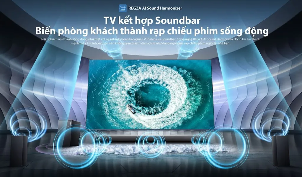 Smart Tivi Mini LED Toshiba AI 4K 75 Inch 75Z770RP