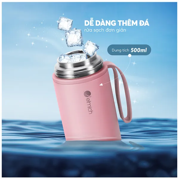 Bình Giữ Nhiệt Inox 316 Elmich EL8306PK 500ml