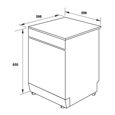 Máy Rửa Chén Độc Lập Hafele HDW-F6081B (533.23.201) - Xuất Xứ Thổ Nhĩ Kỳ 11