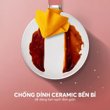 Bộ Nồi Chảo Chống Dính Ceramic Elmich Baby EL1169AP Size 16cm 12