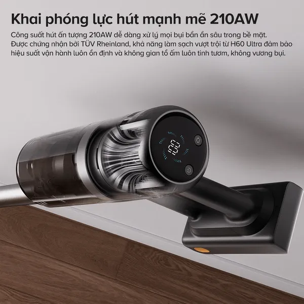 Máy Hút Bụi Cầm Tay Roborock H60 Ultra Đen