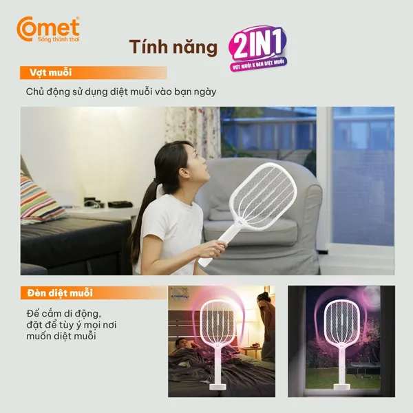 Vợt Muỗi Điện Comet CP049