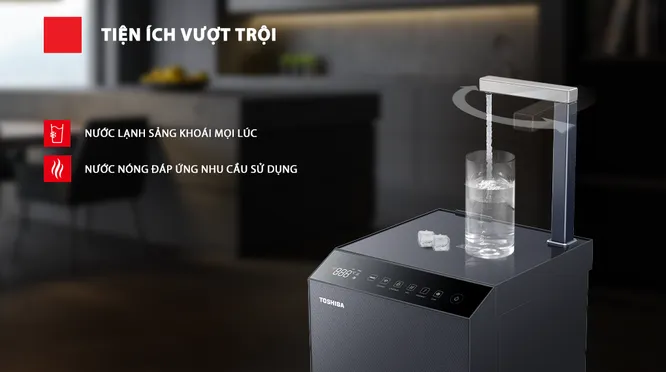 Máy Lọc Nước RO Nóng Nguội Lạnh Toshiba TWP-W2396SVN(M) 10 Lõi 18