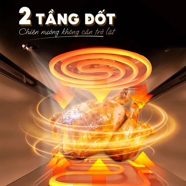 Nồi Chiên Không Dầu Phun Sương Hơi Nước Masuto MSKing 6.0 Lít
